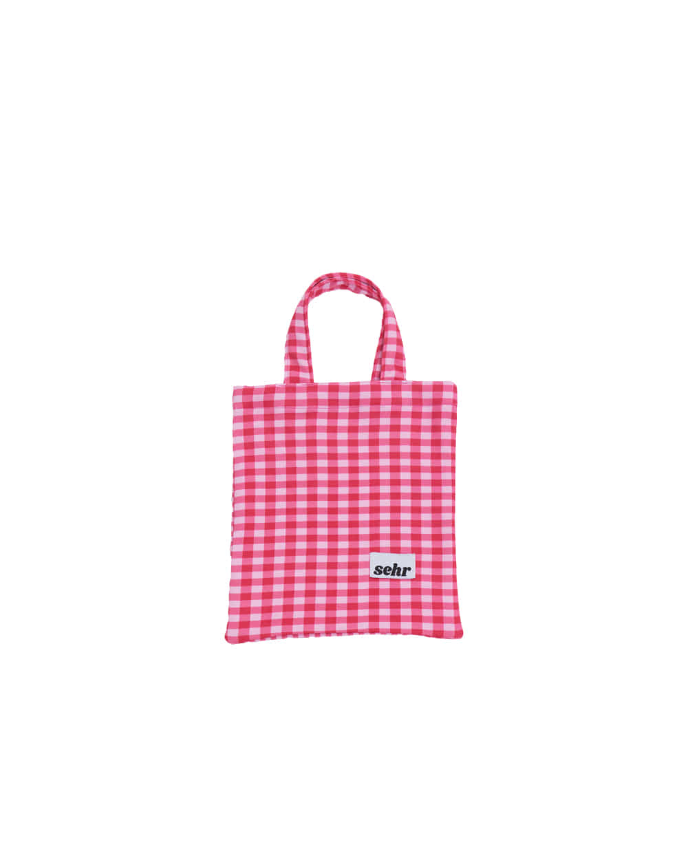 2 Side Checked Mini Bag (Pink)