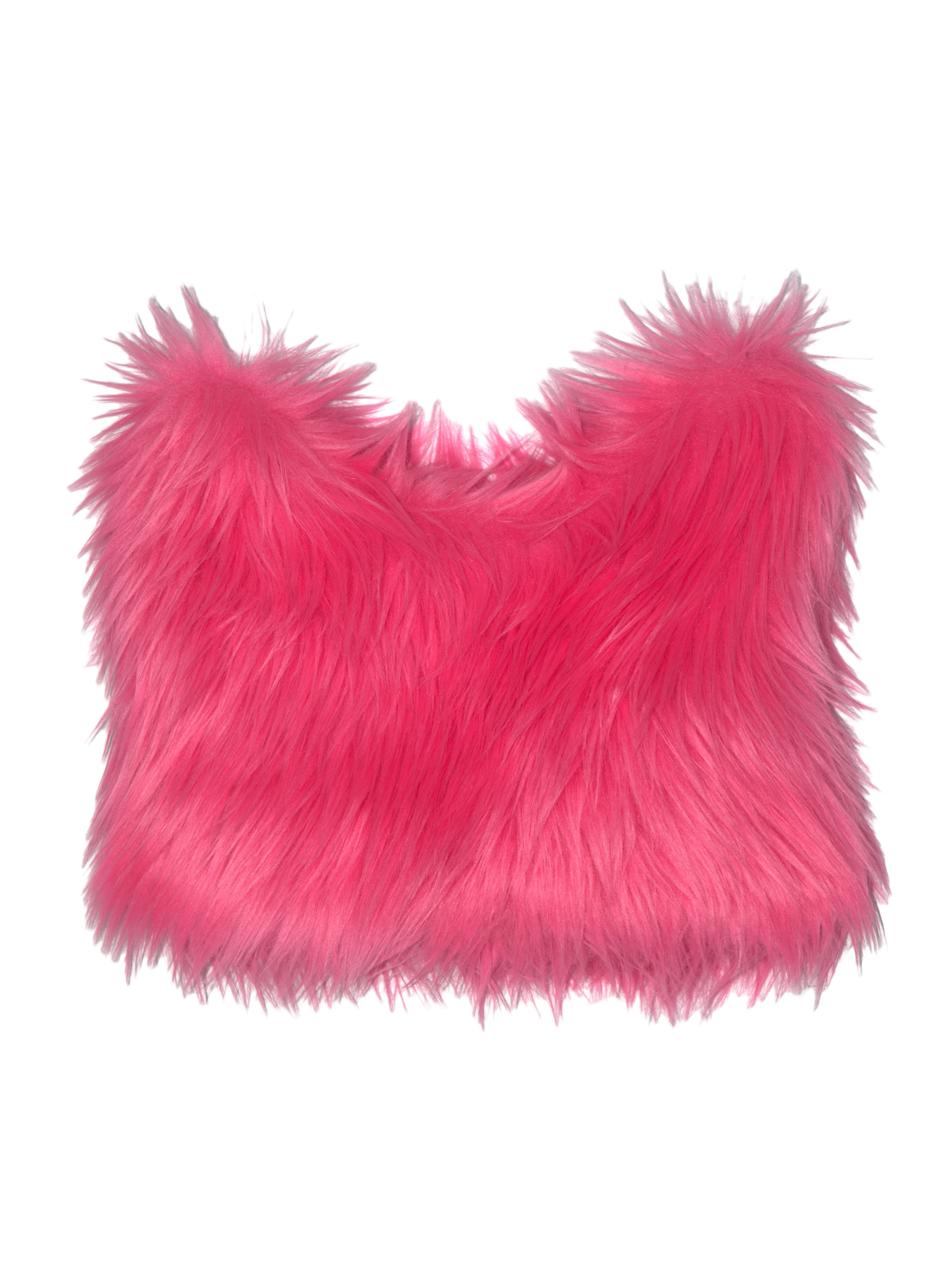 Faux Fur Ear Beanie PINK