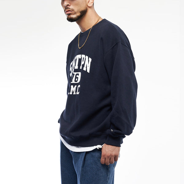 SP SNTPN LOGO CREWNECK-ASH MELANGE