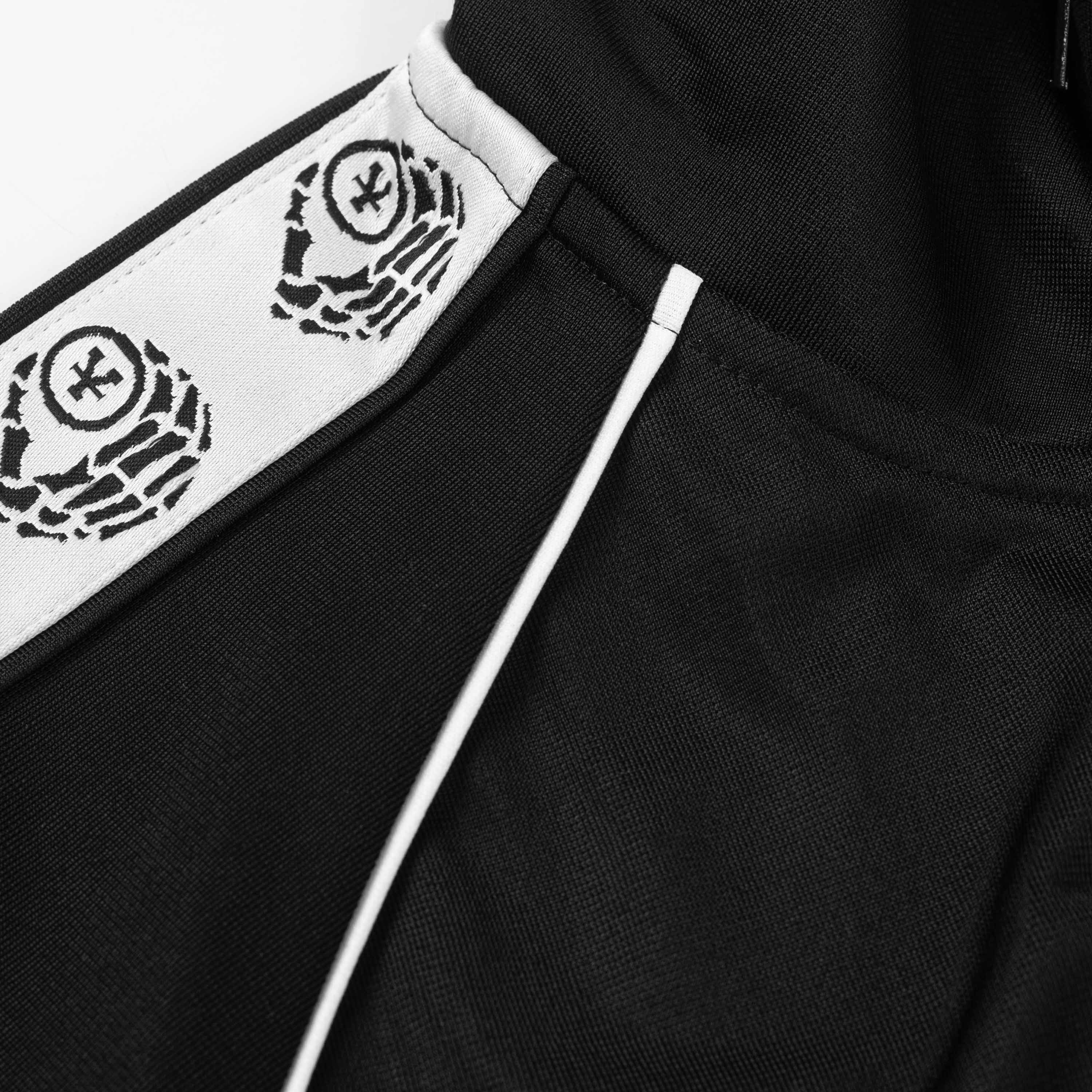 Logo Striped Track Jacket - Black