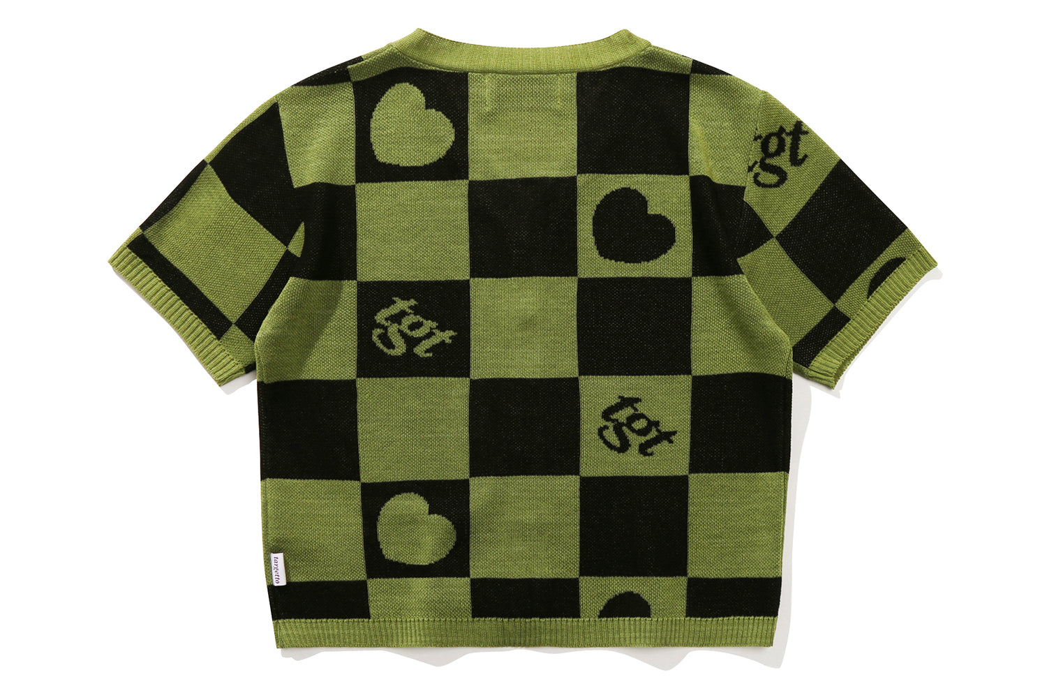 CHECKERBOARD CARDIGAN(GREEN)