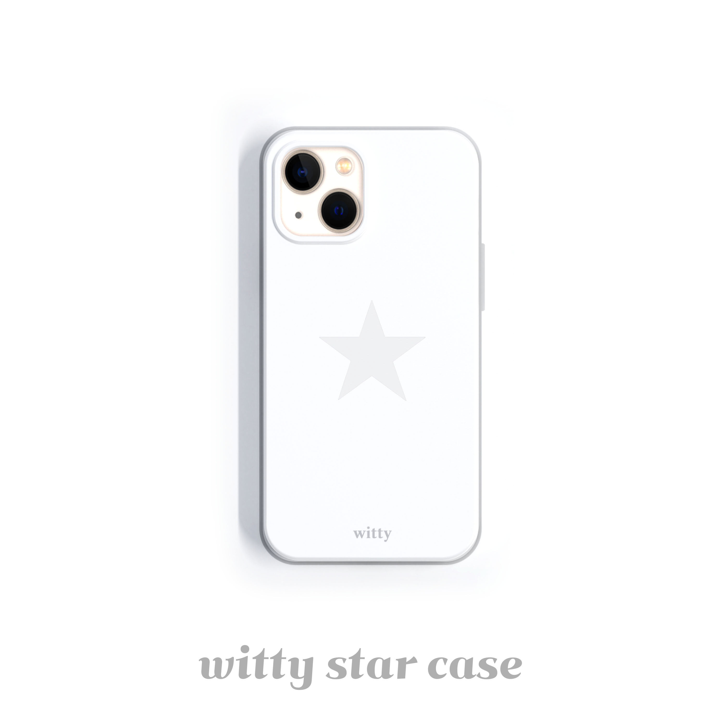 witty star phone case (white)