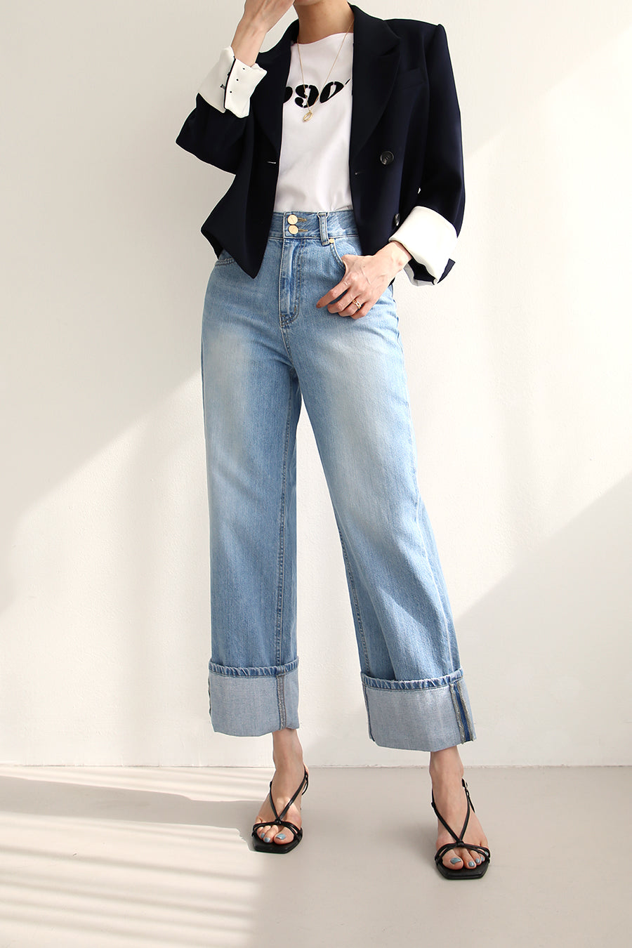 MARINE ROLL-UP JEANS