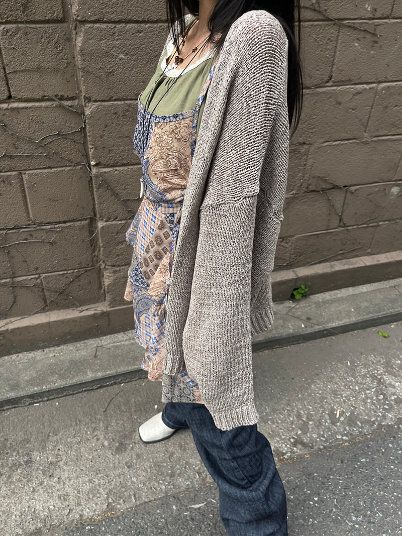 Summer Loose Shawl Knit Cardigan