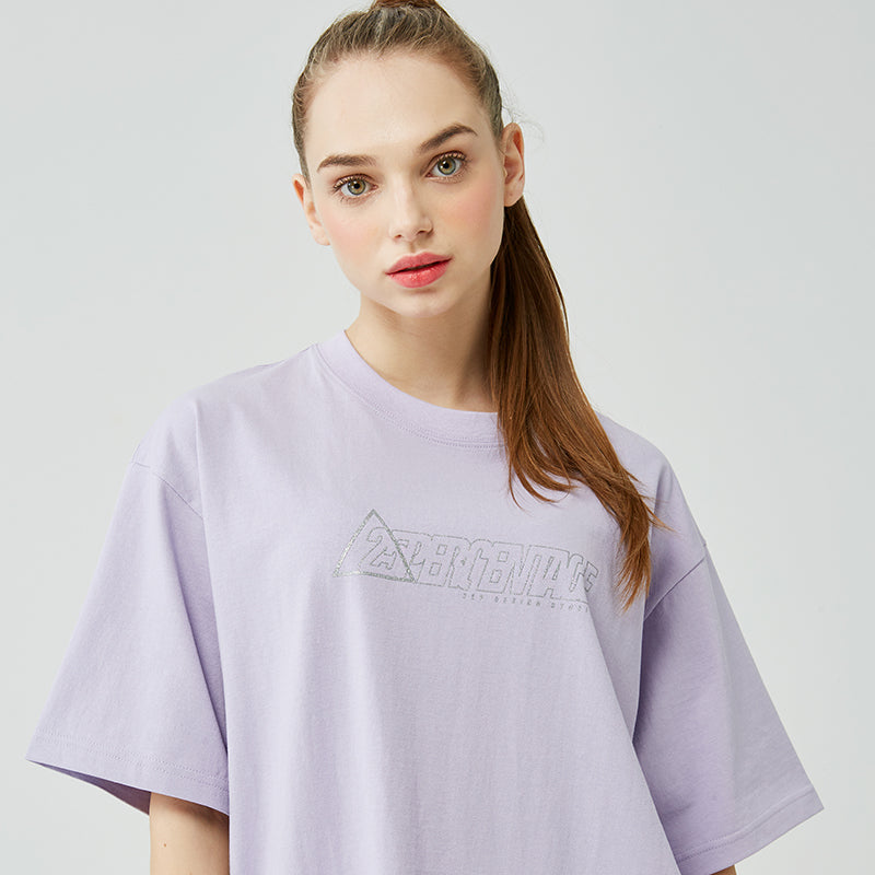 25P TRIANGLE GLITTER LOGO T-SHIRT