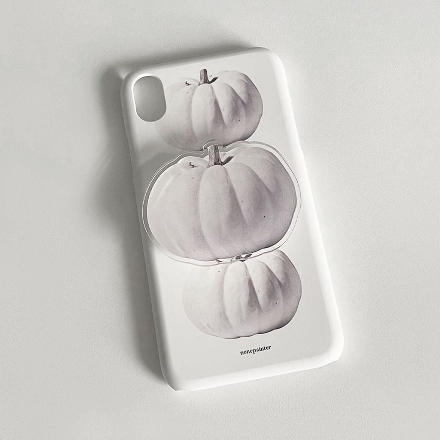 white pumpkin hard case