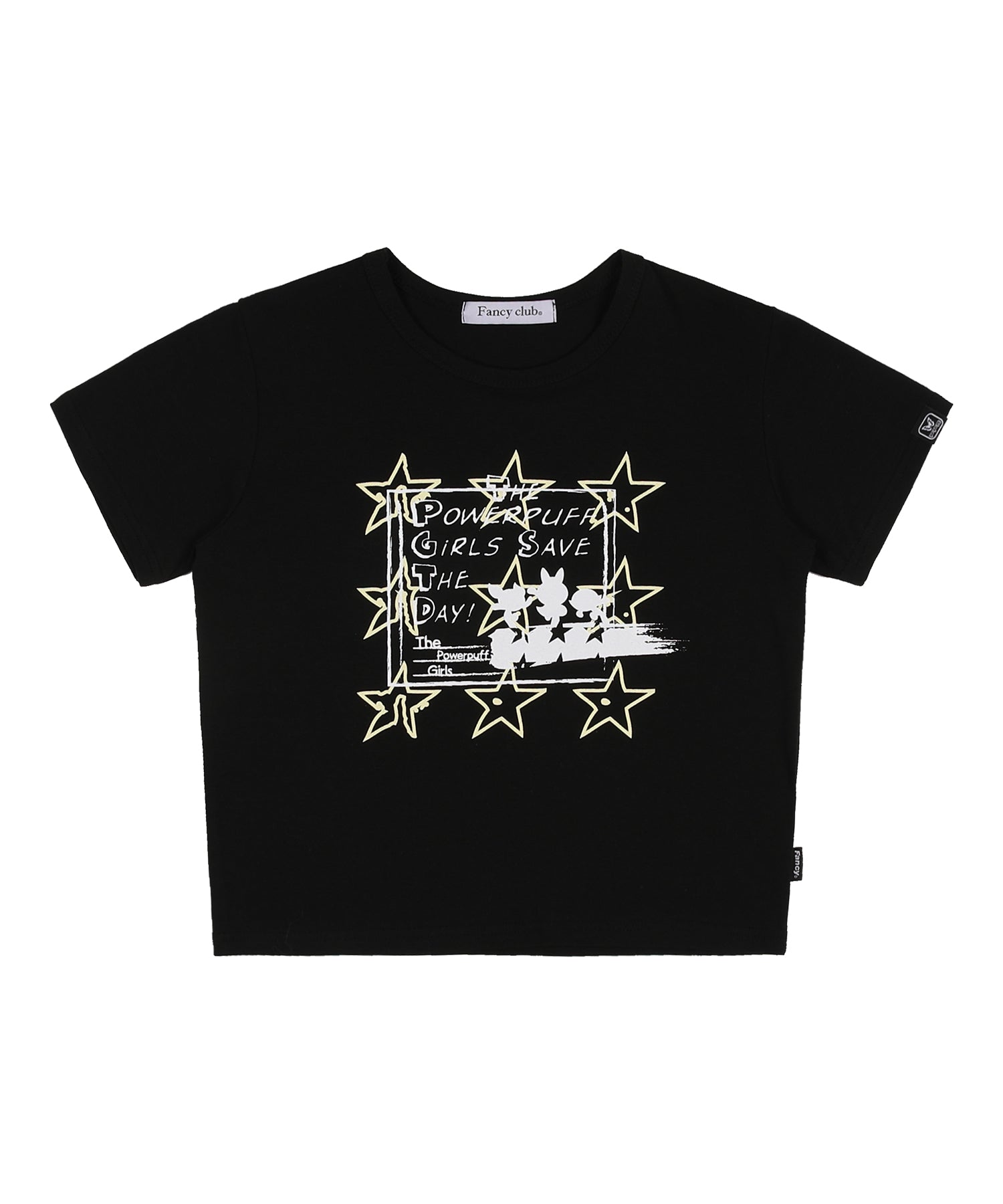 [PPG X FANCY] MERRILY STAR STANDARD TEE (BLACK)_F23PG1012