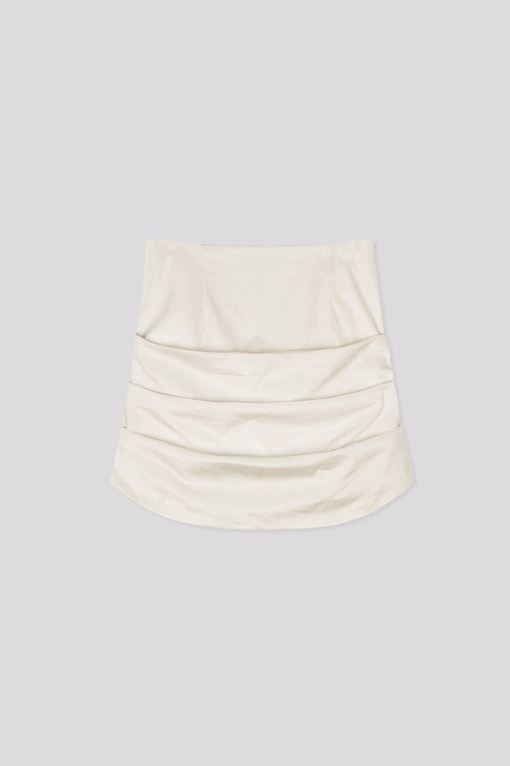 Velvet Draping Skirt Cream