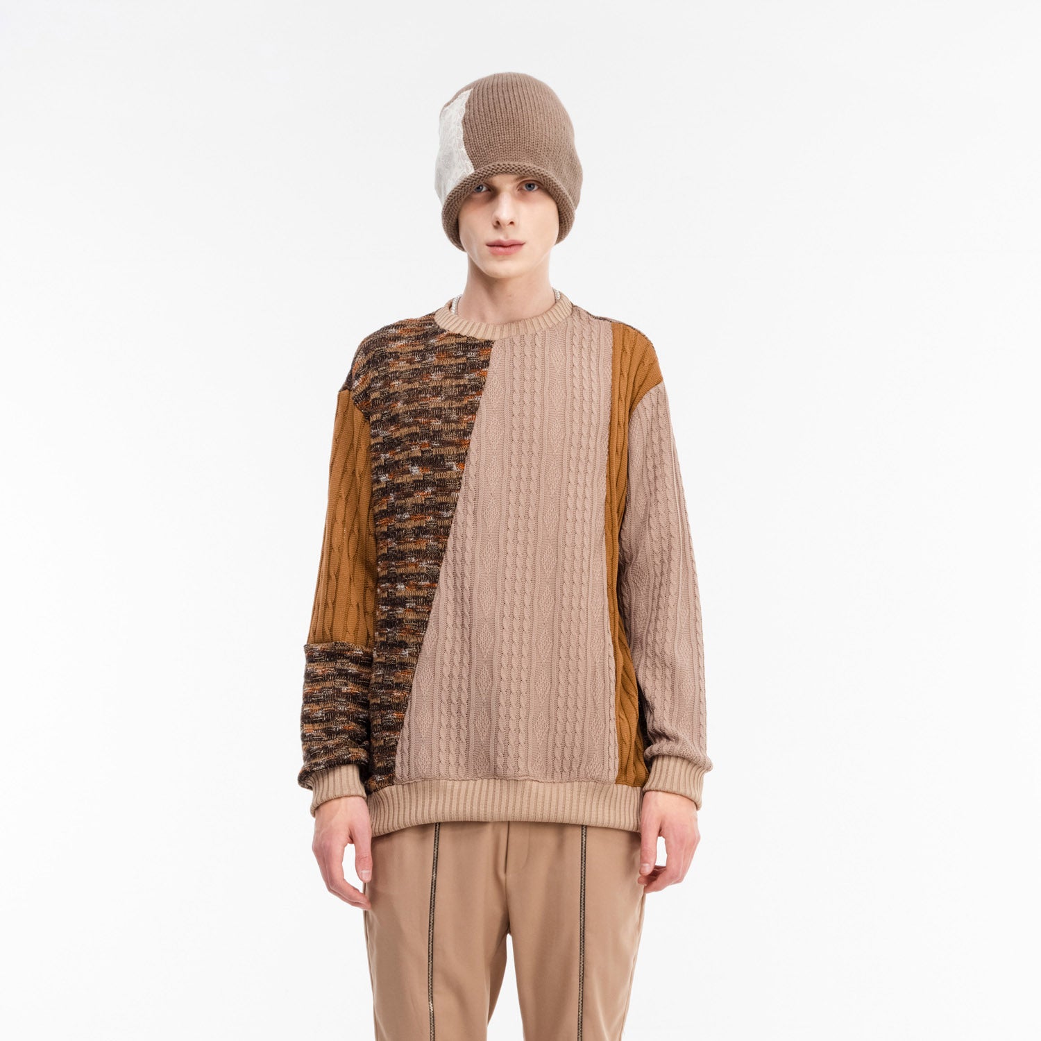 Cutting Knit Brown