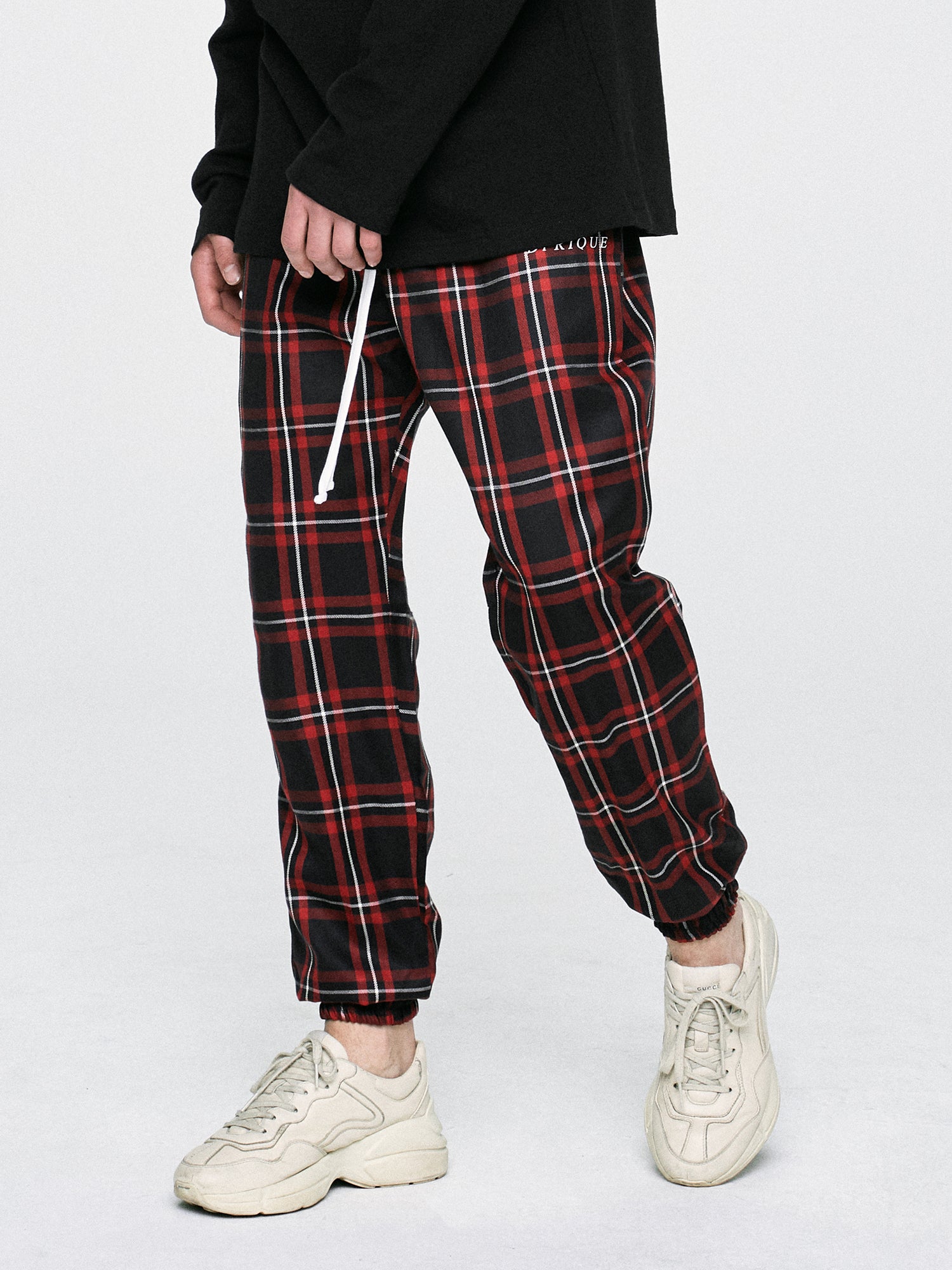 CHECK JOGGER PANTS