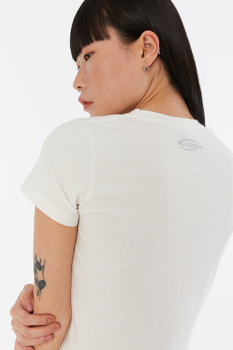 Arch-logo crop Tee (white)