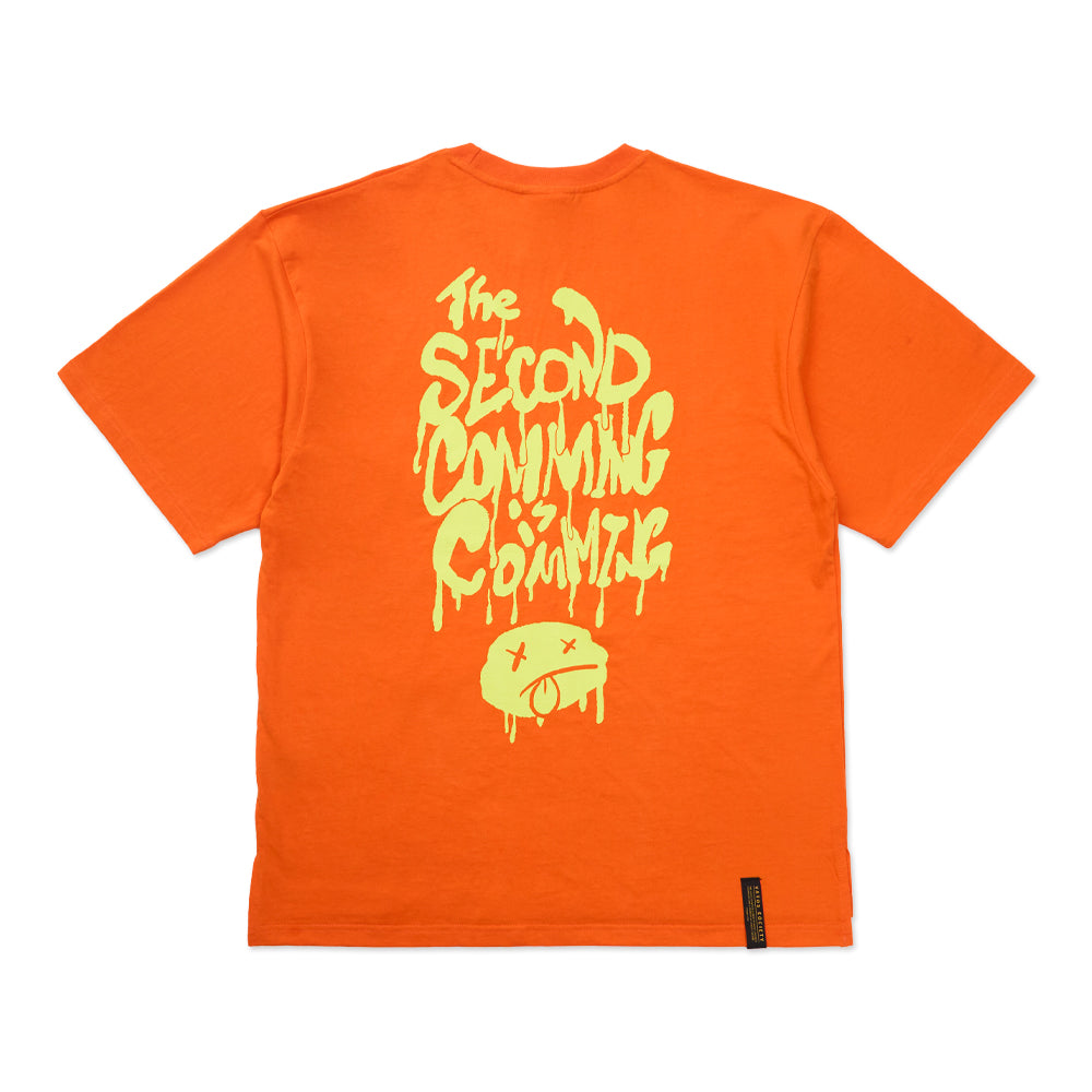 Second Coming Oversized Short Sleeves T-Shirts Purple / Charcoal /  Orange