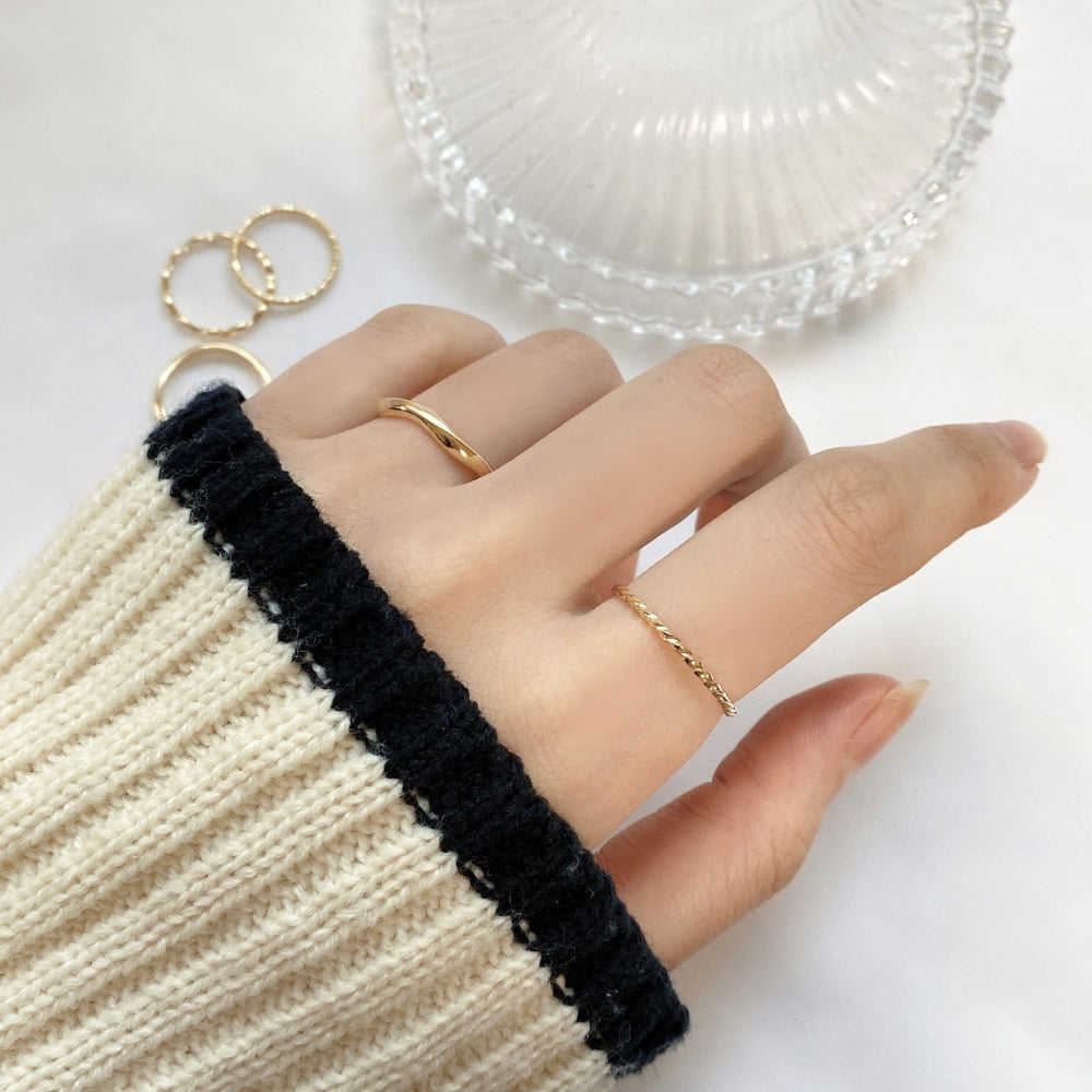 Wave Daily Ring 5 set