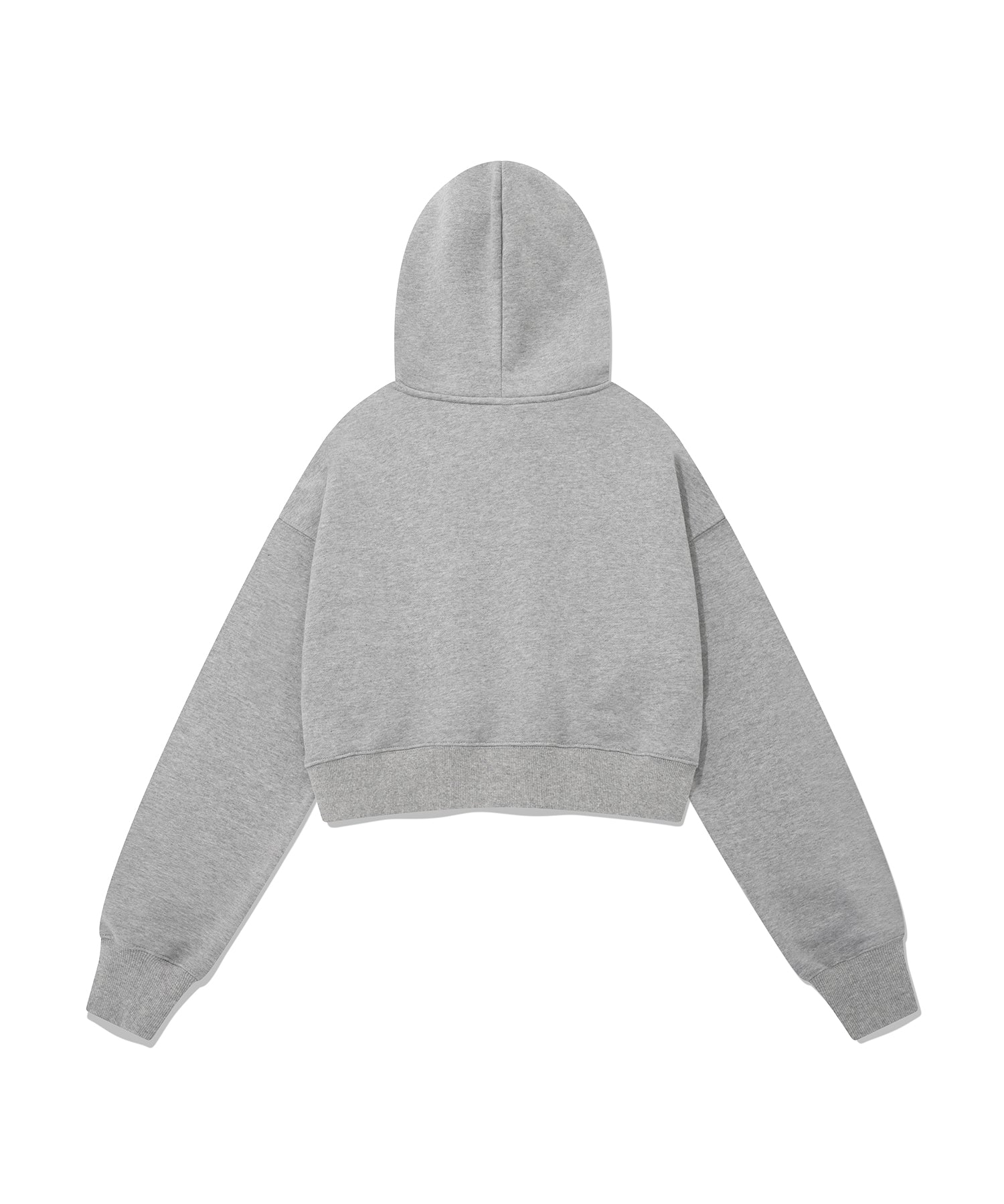 アップリケアーチロゴクロップフーディ/CHUCK APPLIQUE ARCH LOGO CROP HOODIE (GRAY)