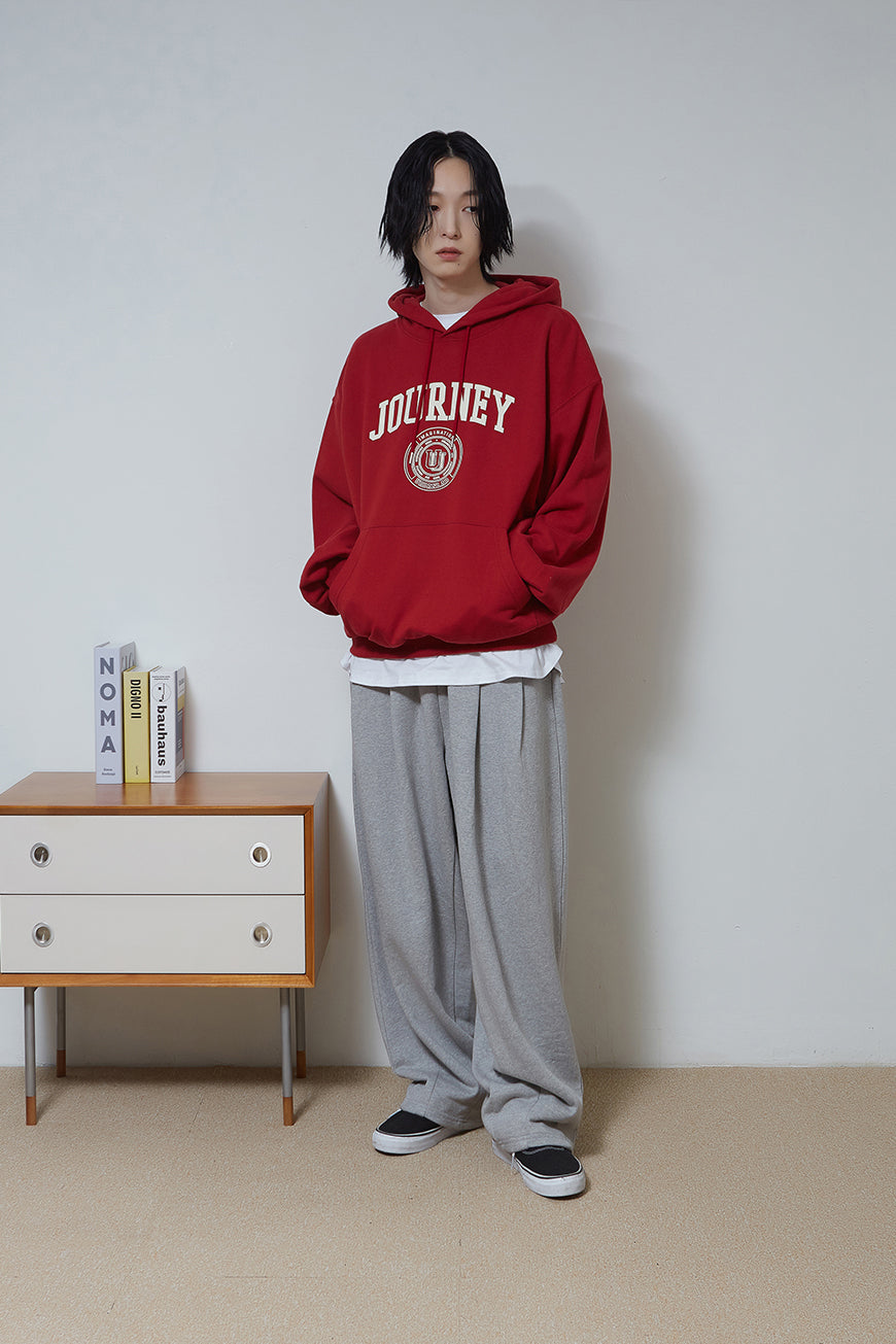 Sentimental Logo Hoodie (Deep Red)