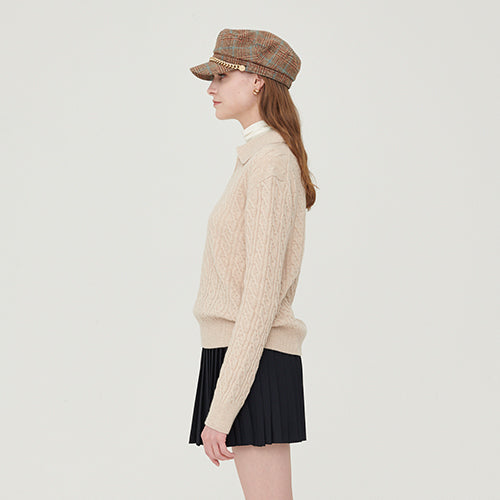 Classic cashmere cable knit