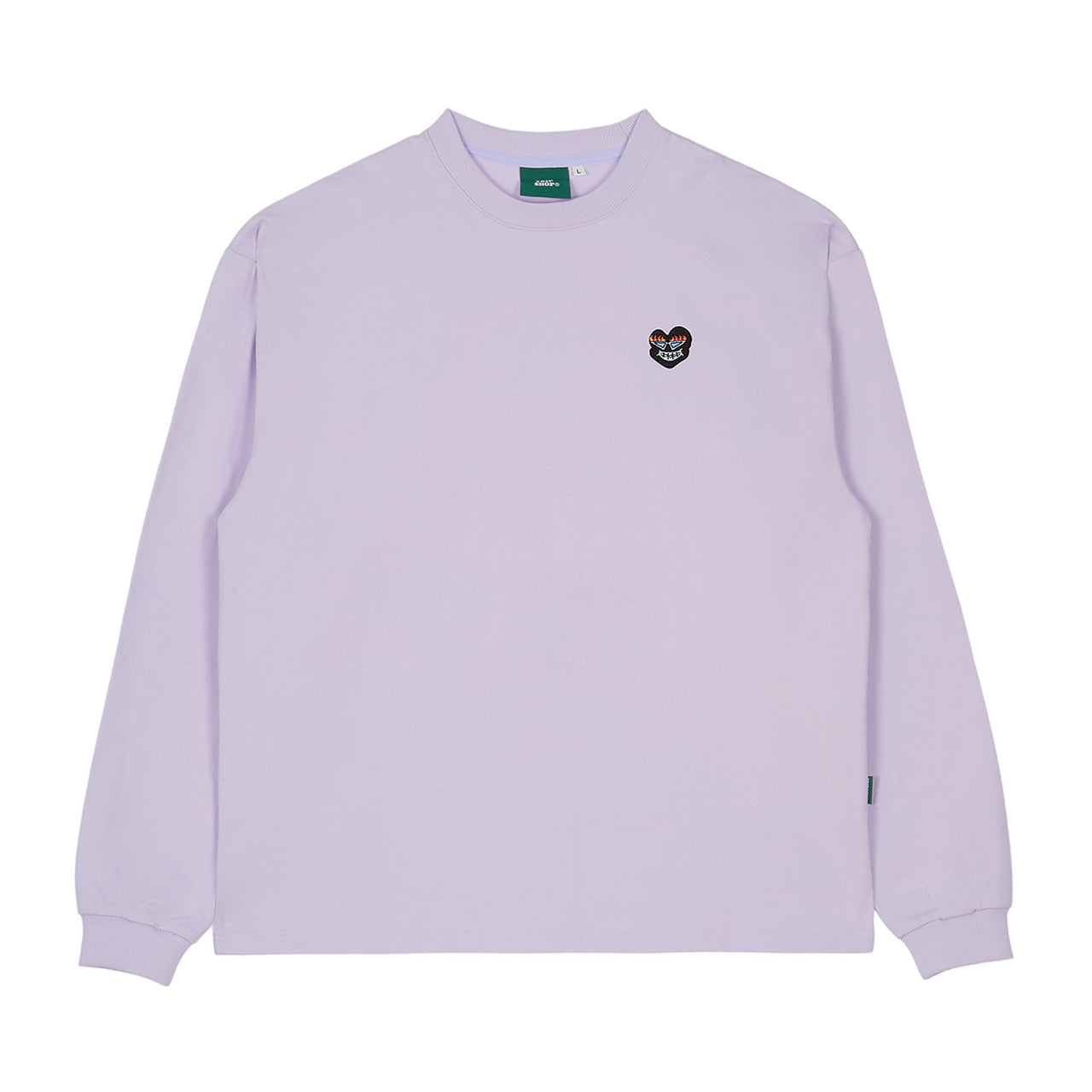 BLACK MUCKBO L/SLEEVE TEE (T21112S) - L.PURPLE