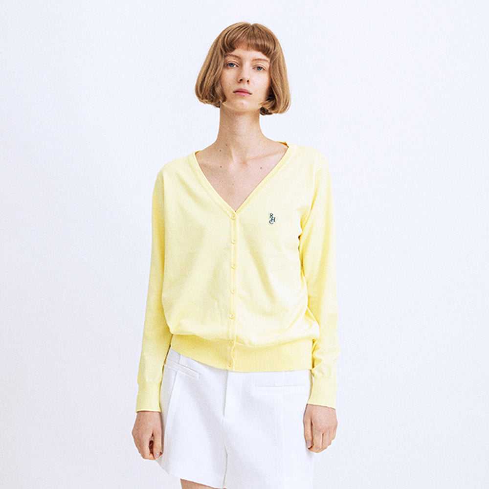 RCH mark Cardigan lemon yellow