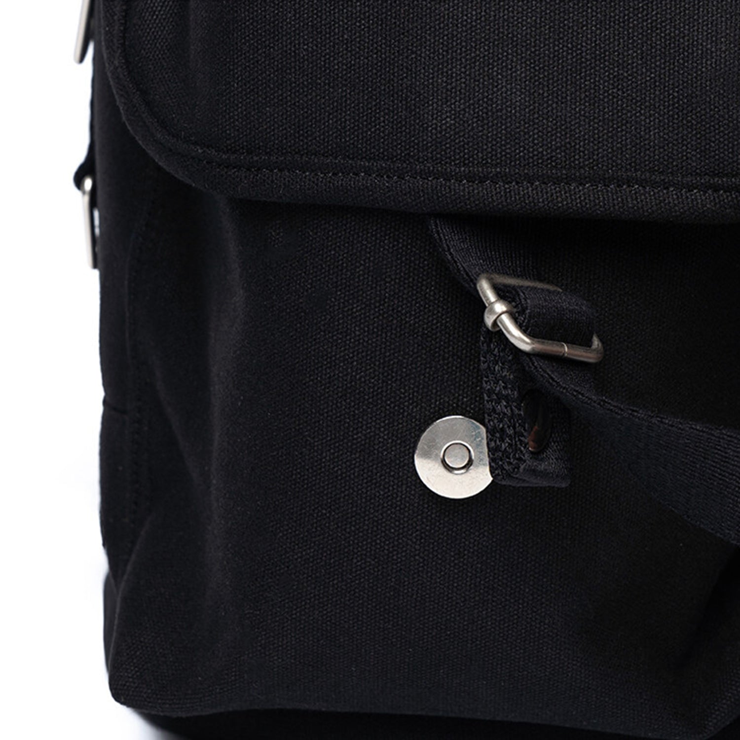 [After Pray Edition] 2-Pocket Cotton Cargo Rucksack (Black)