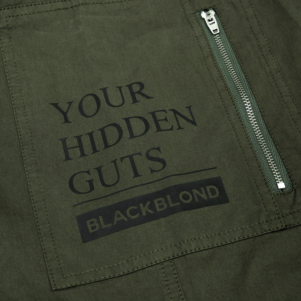 BBD Hidden Guts Logo Wide Cargo Pants (Khaki)