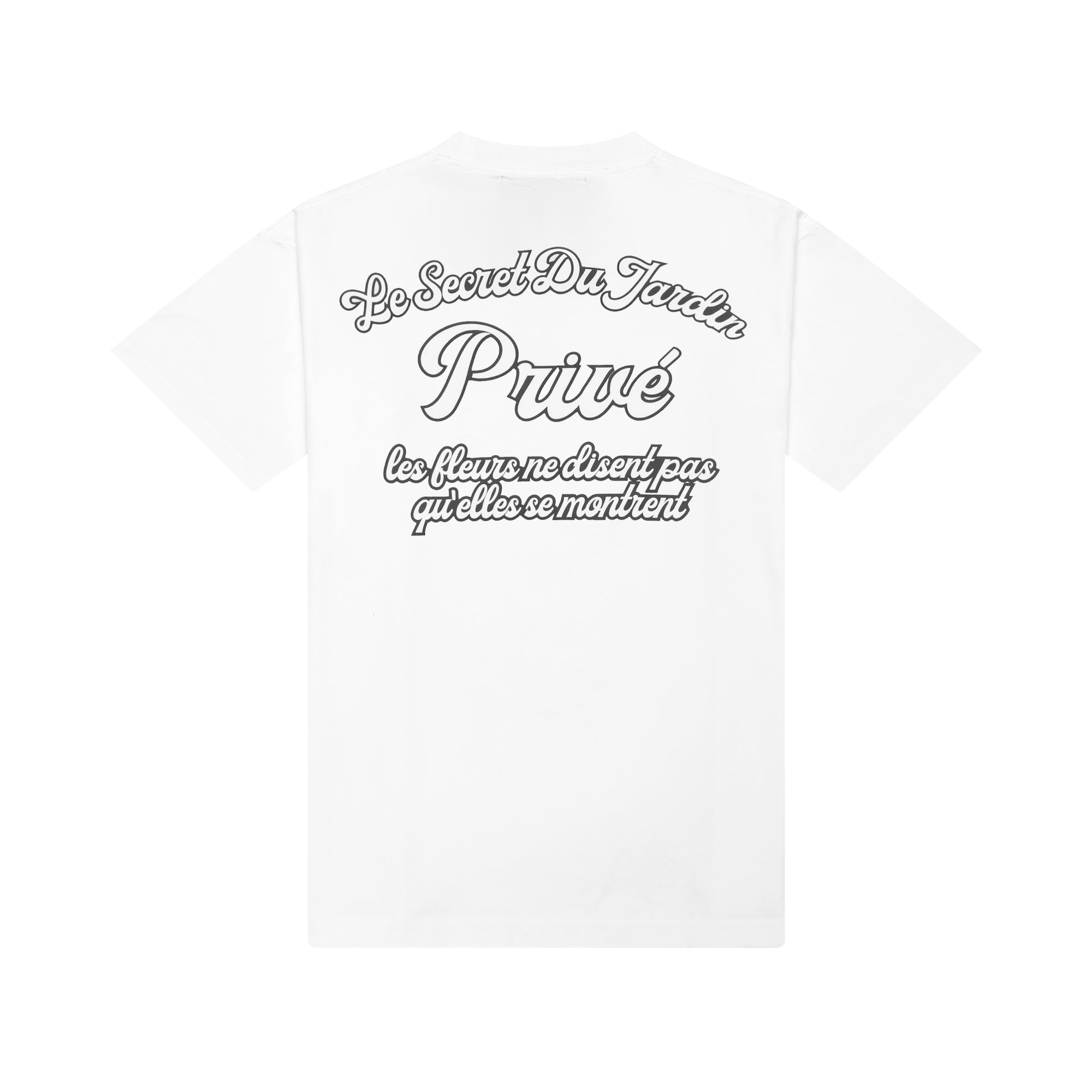 DVRK PRIVÉ SECRET JARDIN LOGO BABY TEE - WHITE