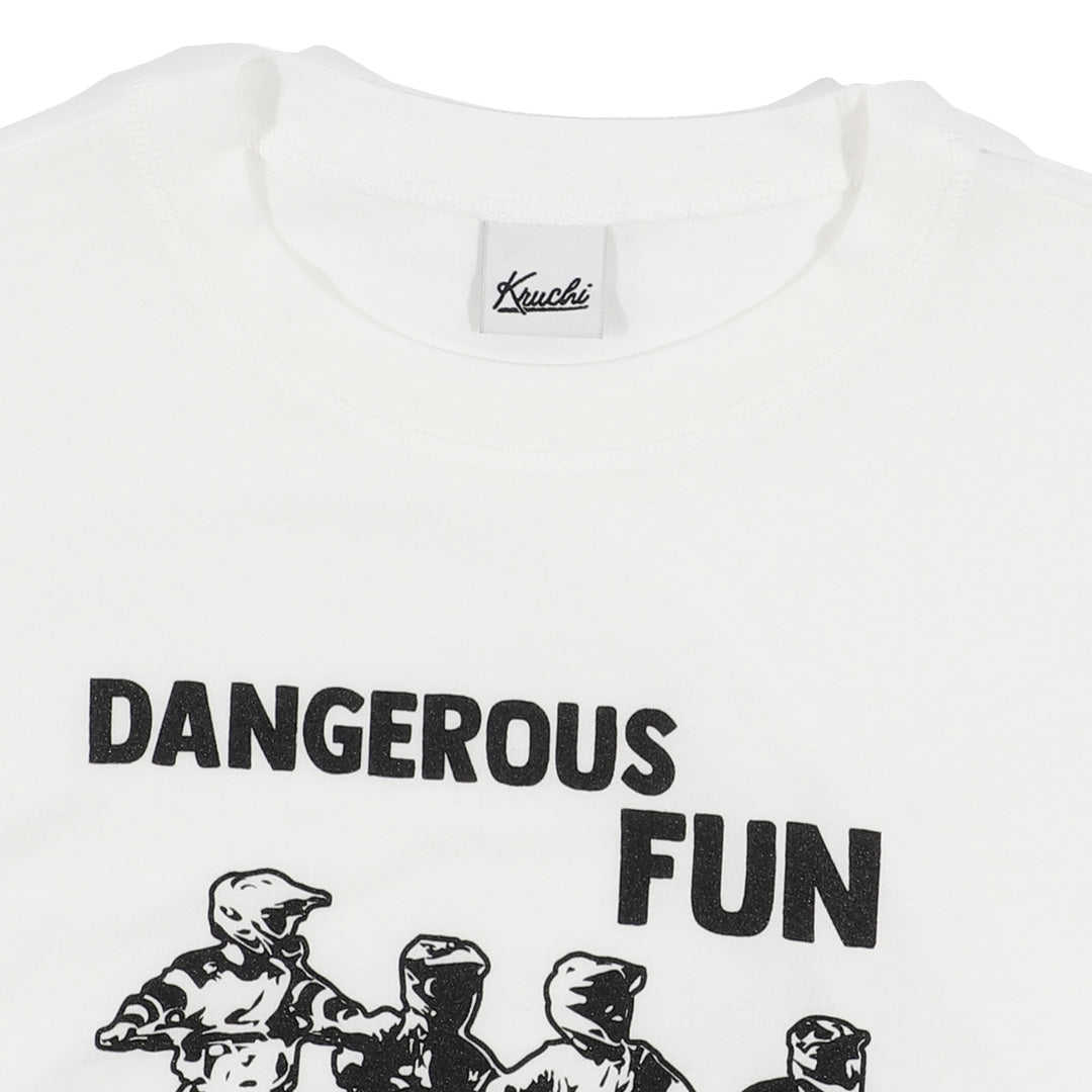 DANGEROUS FUN long-sleeved T-Shirt (WHITE)