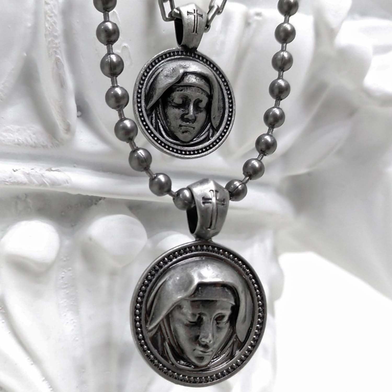 [BLESSEDBULLET]virgin mary chain necklace_MEDIUM