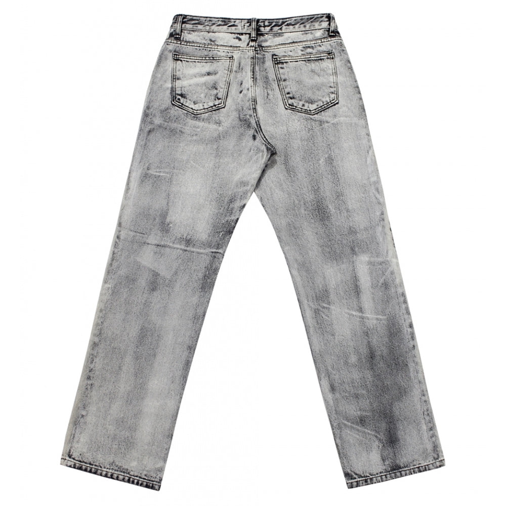 all brush wide denim pants