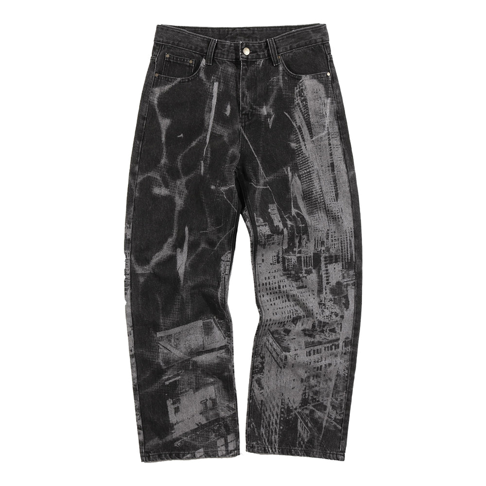 [NSTK] Cityscape Denim Pants (Black)_K21ZC550