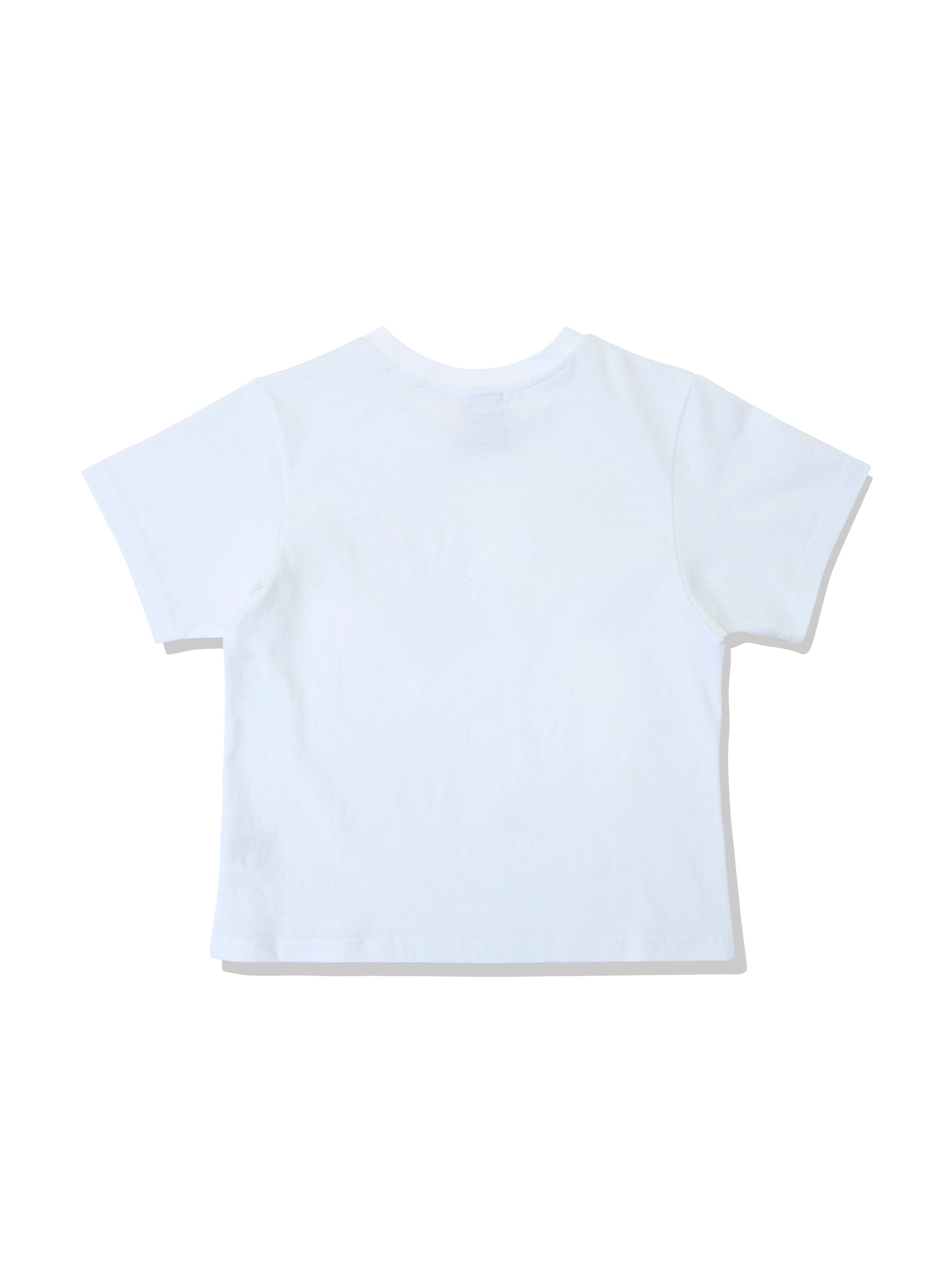 BIG GRAPHIC LOGO CROP TEE WHITE