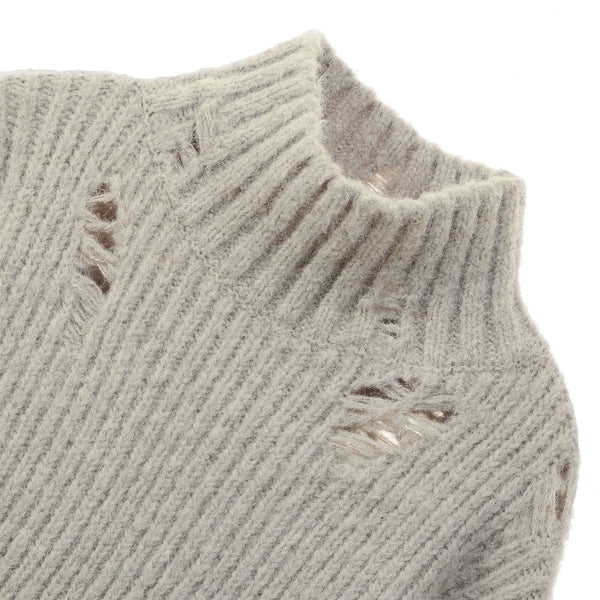 [23FW LSD COLLECTION] Turtleneck Crop Sweater_Oatmeal Grey