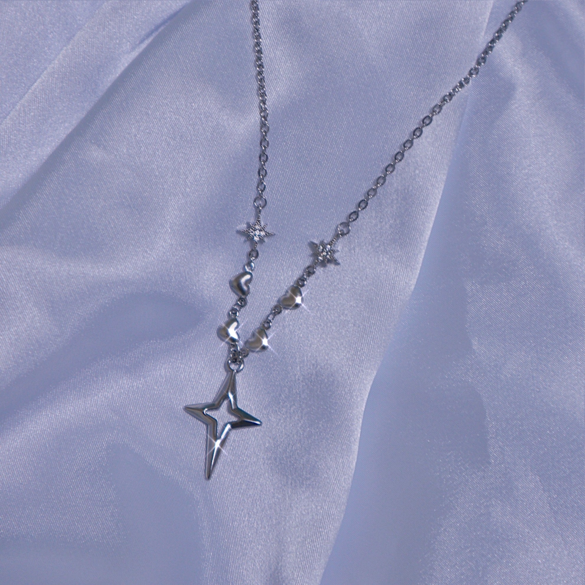 heart star necklace