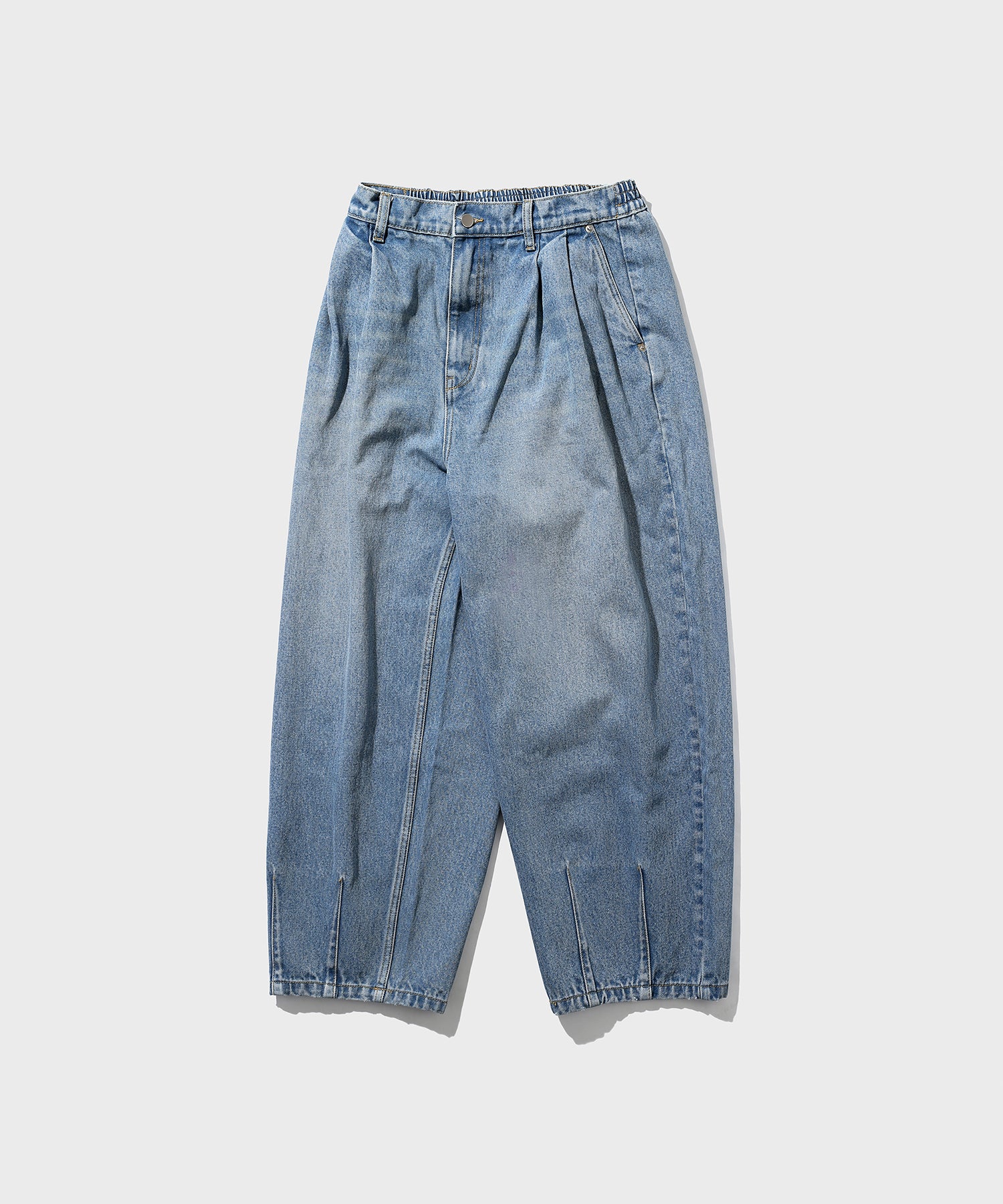 Washing Long Balloon Pants (Light Blue)