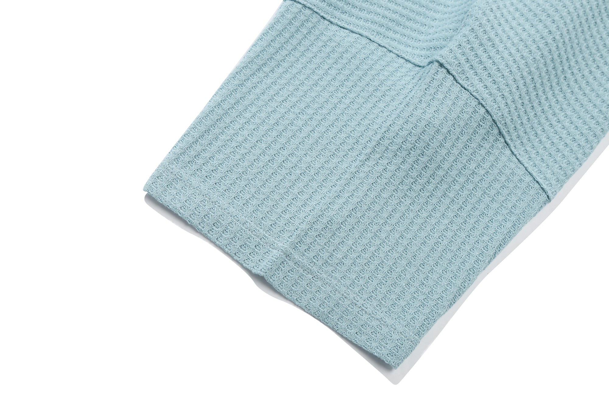 RECENT BUTTON KNIT POLO_SKY BLUE