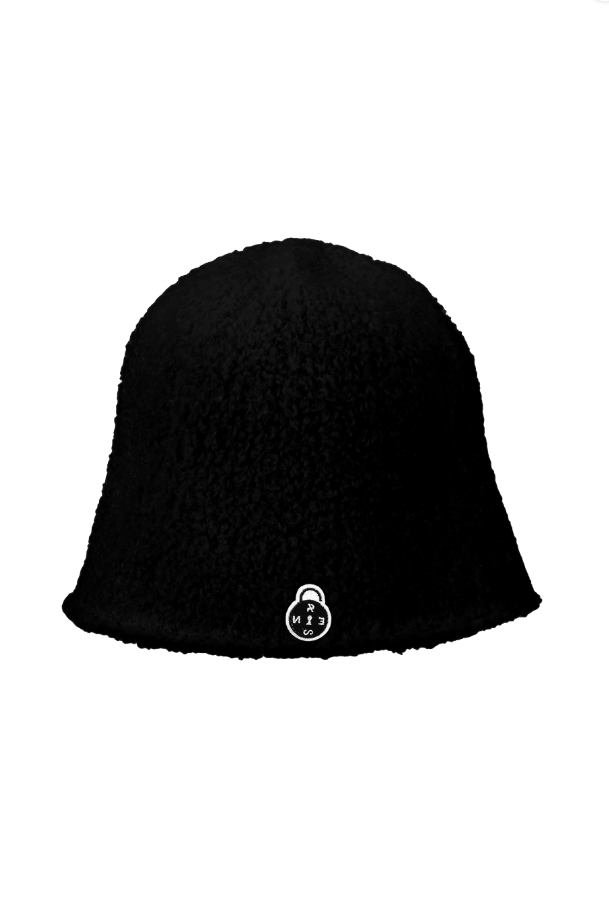 Black curly bucket hat (블랙 뽀글이 버킷햇)