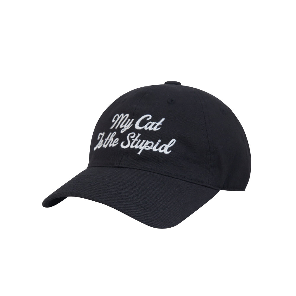 STUPID CAT BALL CAP_BLACK