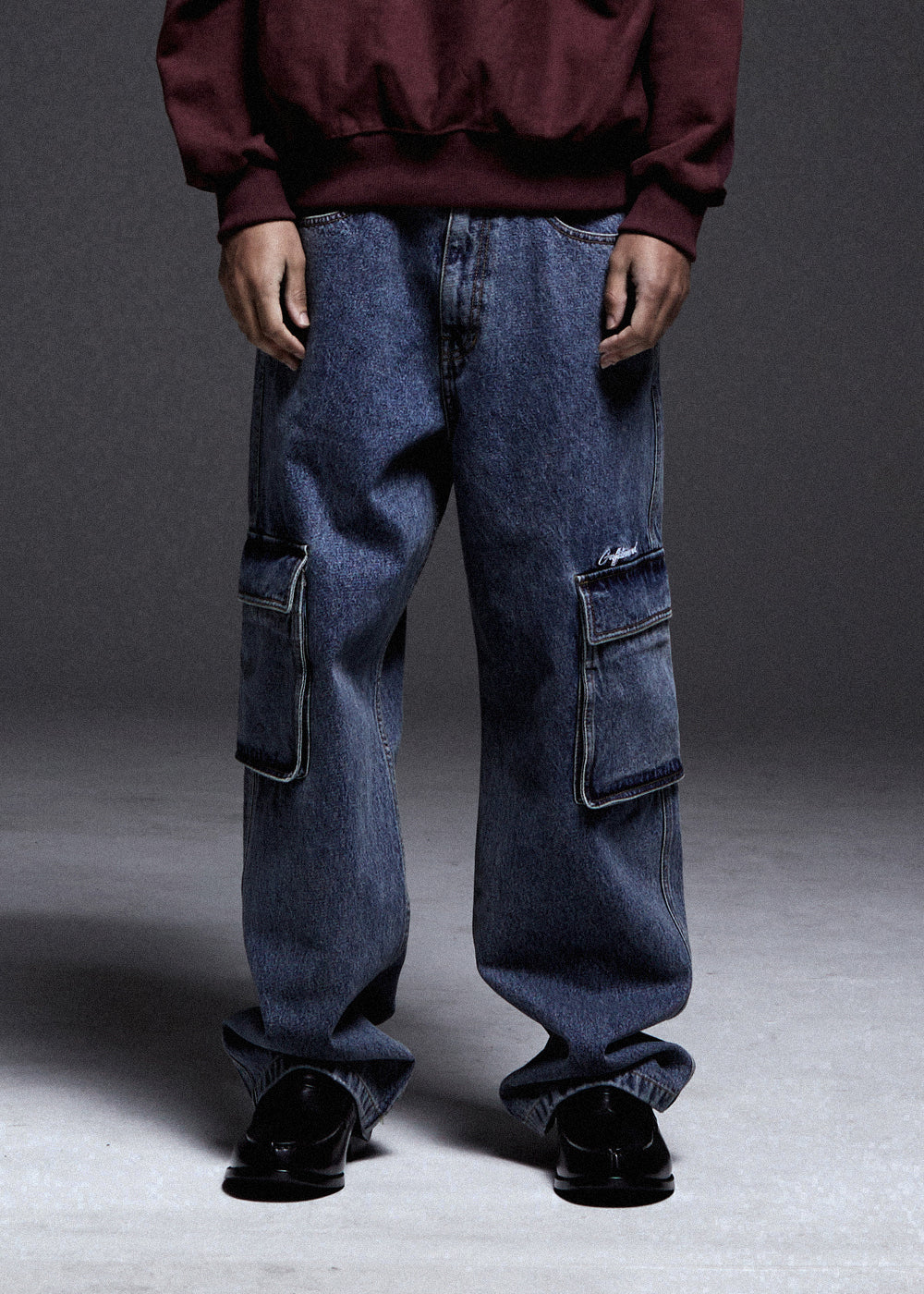  DENIM CARGO PANTS