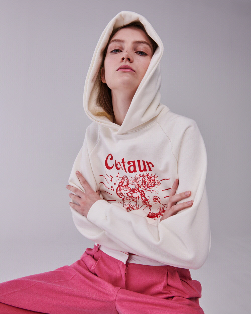 STORY CROPPED HOODY_IVORY