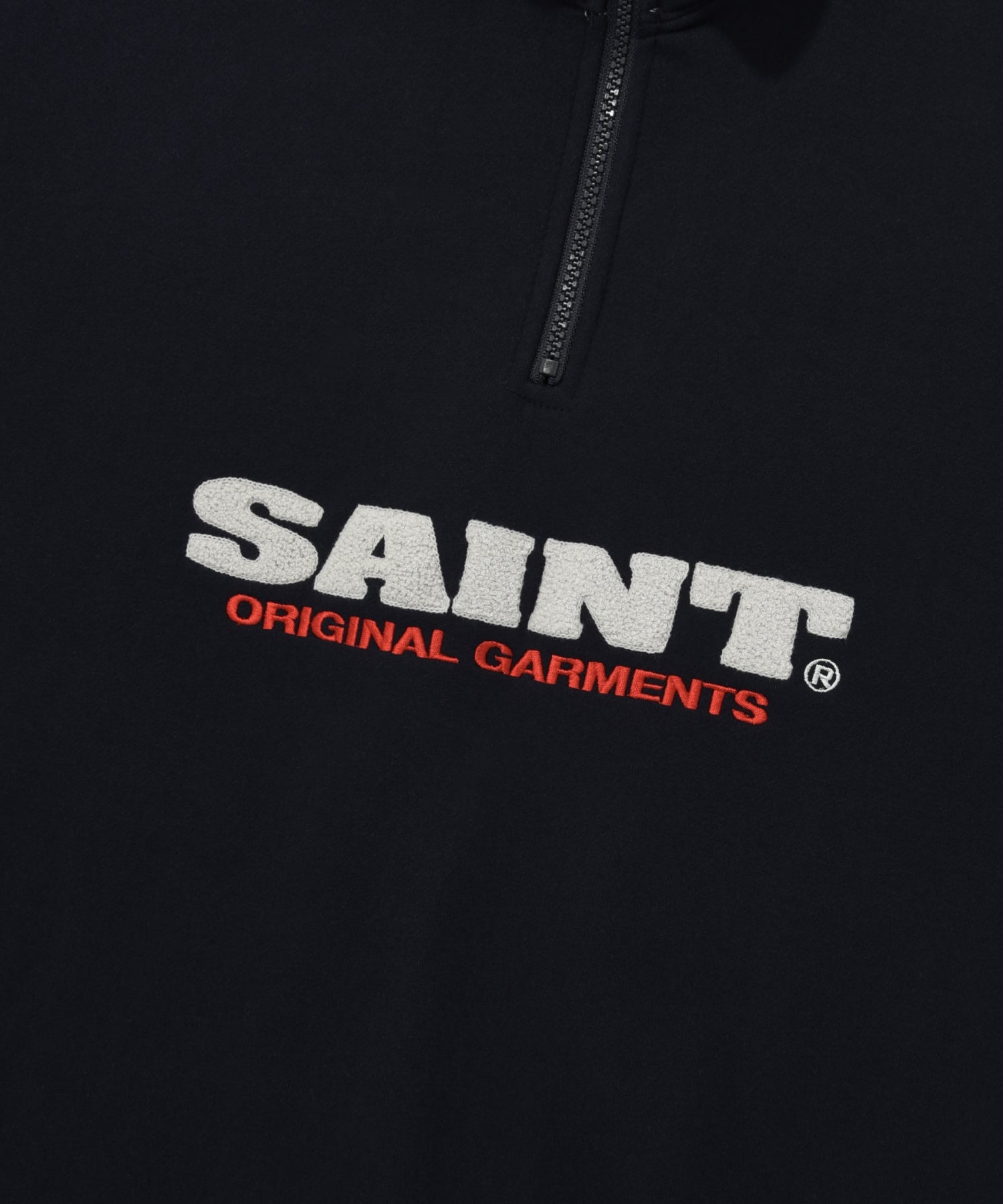 SP SAINT LOGO BLOCK HALF ZIP-NAVY