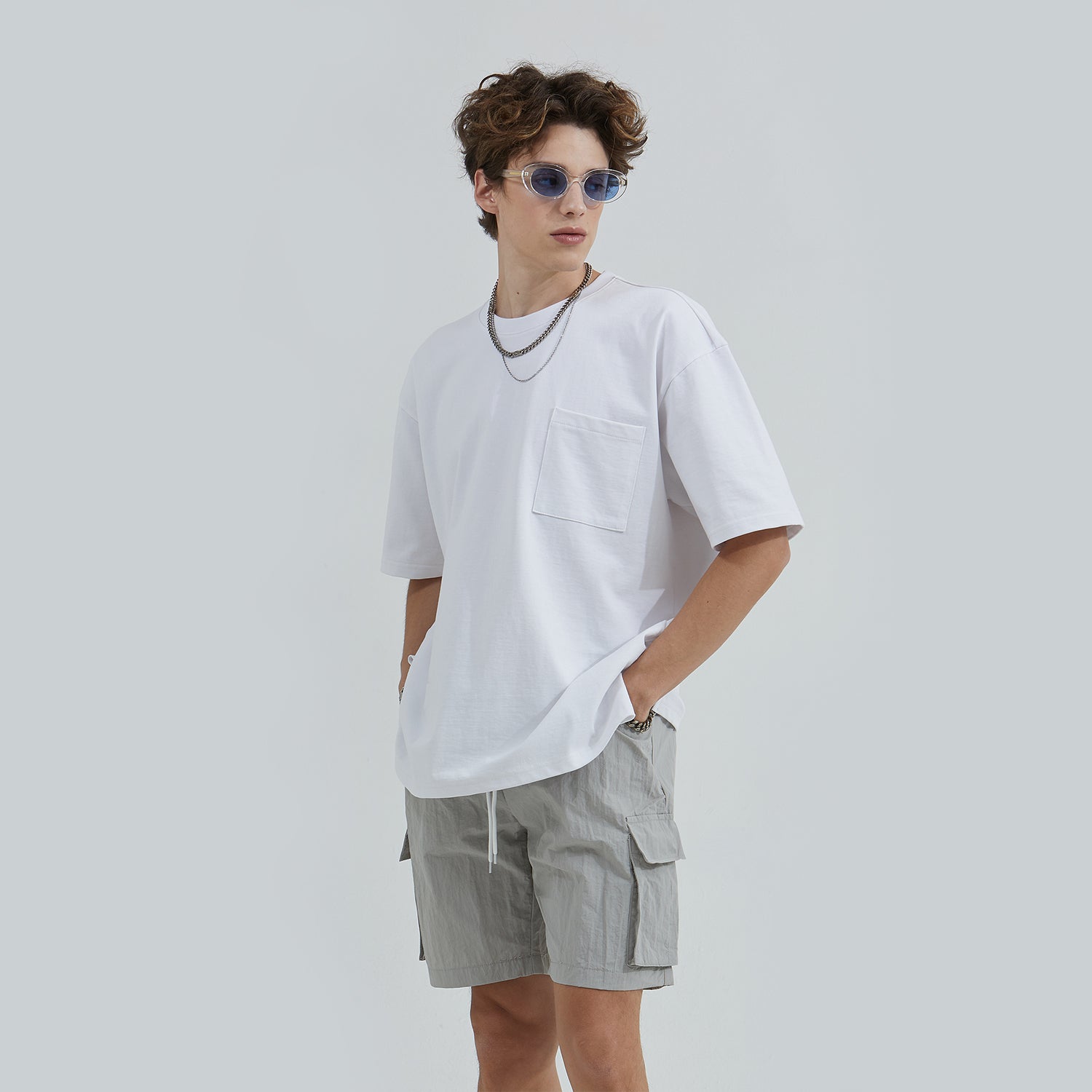 Daily Cargo Shorts (LIGHT GRAY)