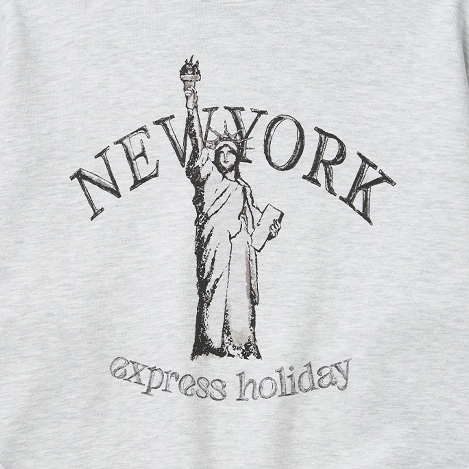 Express Holiday New York Landmark Sweatshirt_White Melange