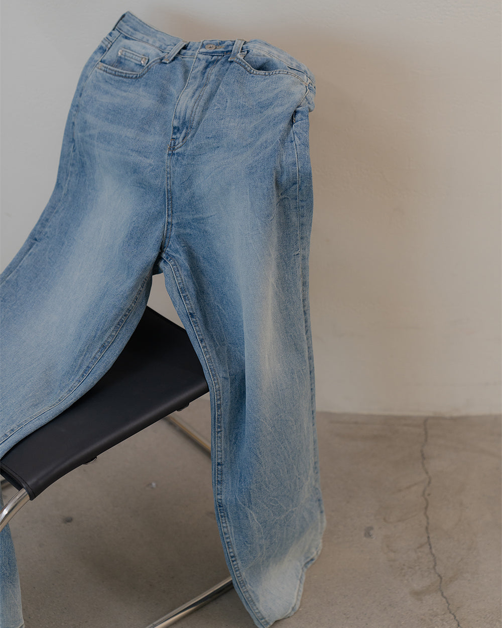 atto washing wide denim jeans 3color