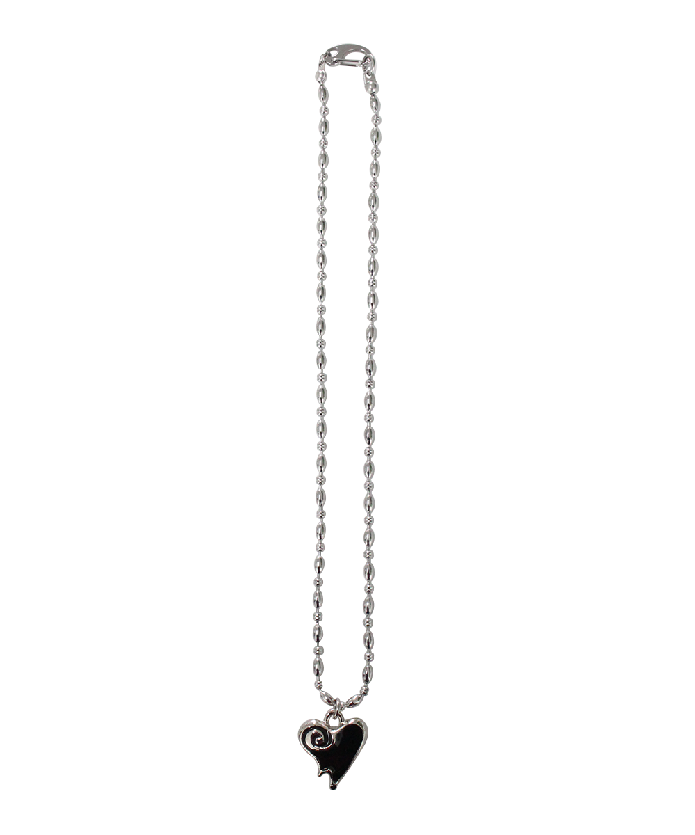 Burnt heart necklace