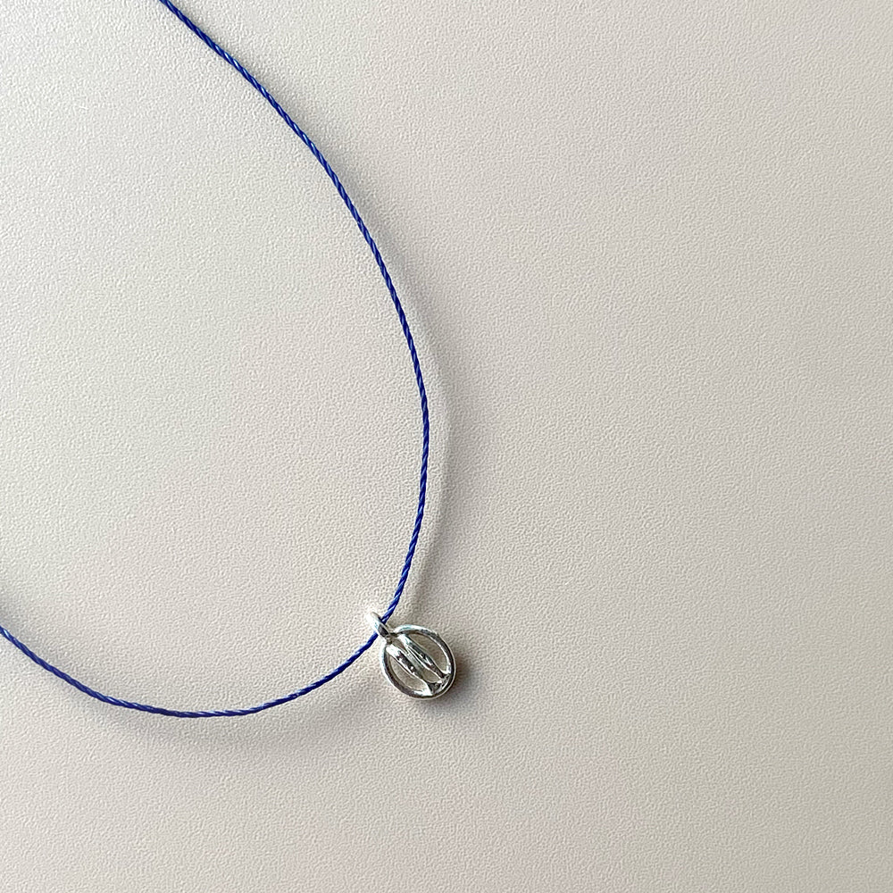 [CCNMADE] Rounded Silver Pendant Necklace (3color)