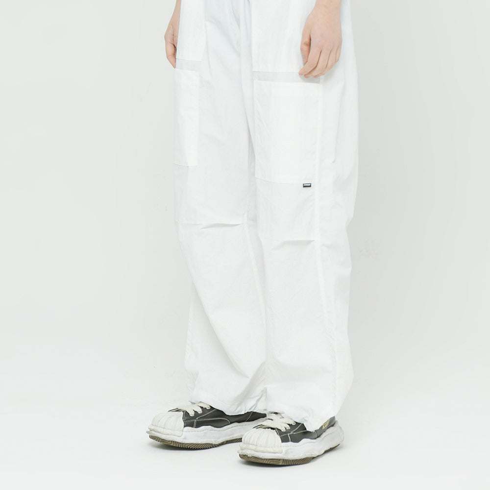 Double Pocket Wide Pants White