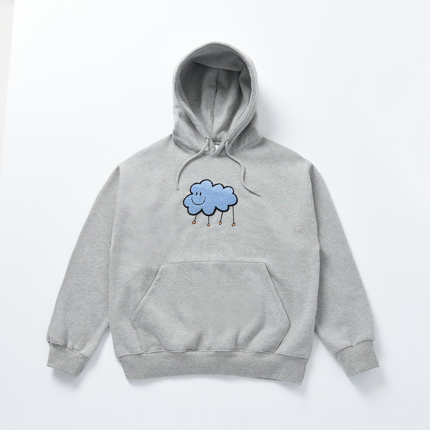 Dominant Cloud Embroidery Dried Hoody_GREY