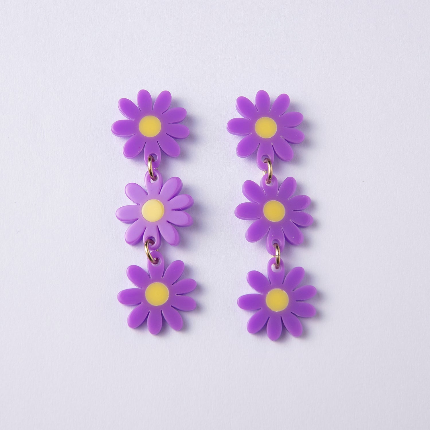 Triple Daisy - purple