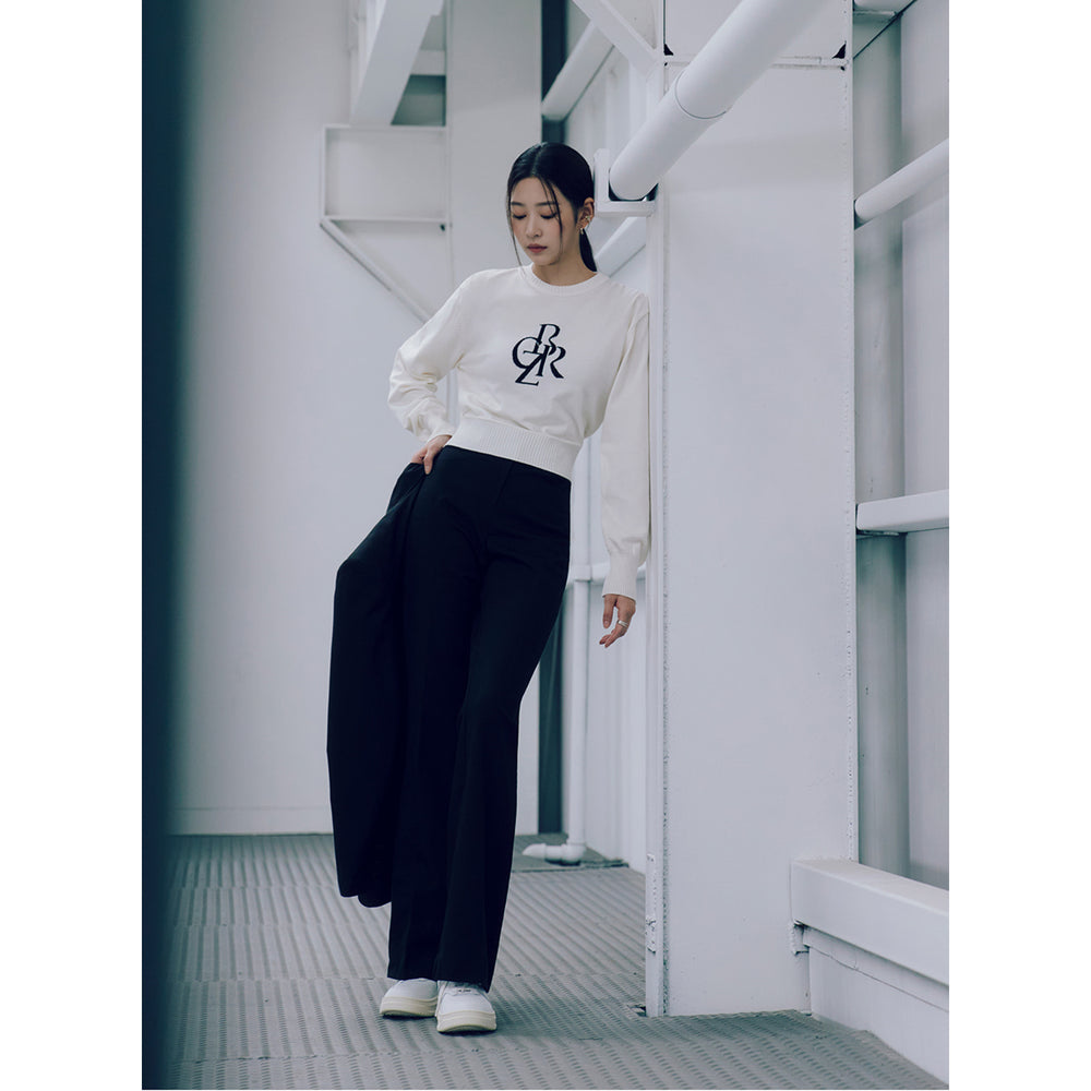 シンボルロゴクロップニット / SYMBOL LOGO CROP KNIT_IVORY