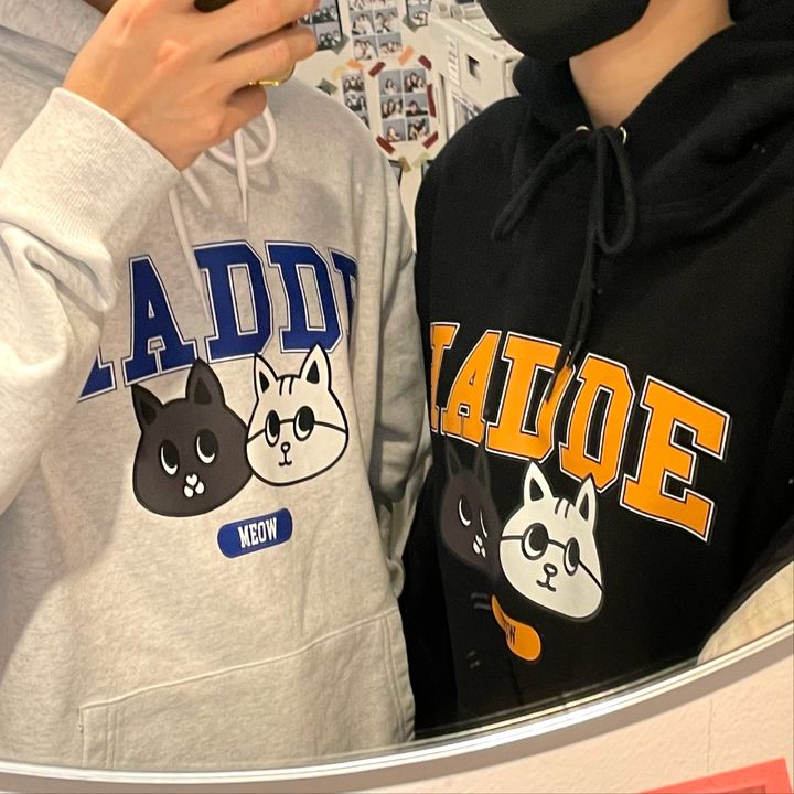 HADDE CAT HOODIE BLACK