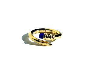 Linning Ring Silver 2 Lapis Lazuli